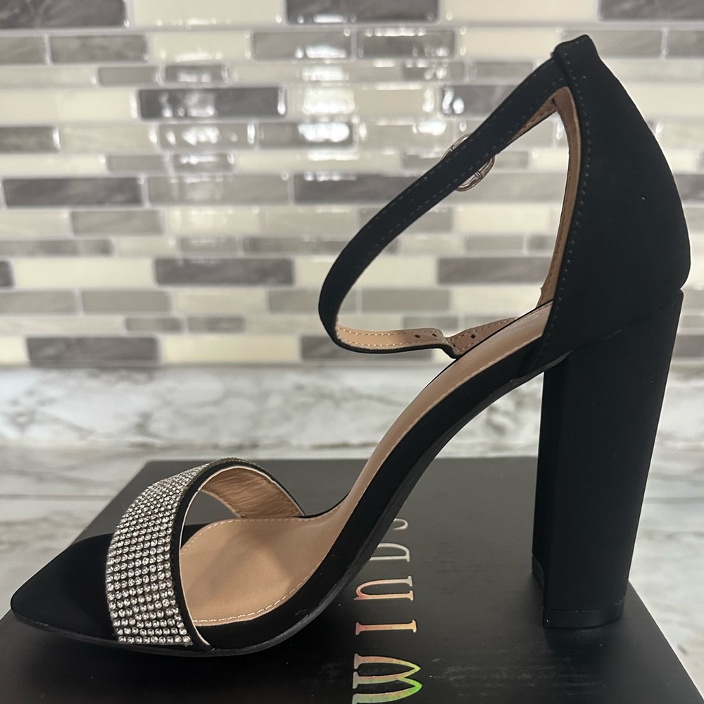 Rhinestone high heels